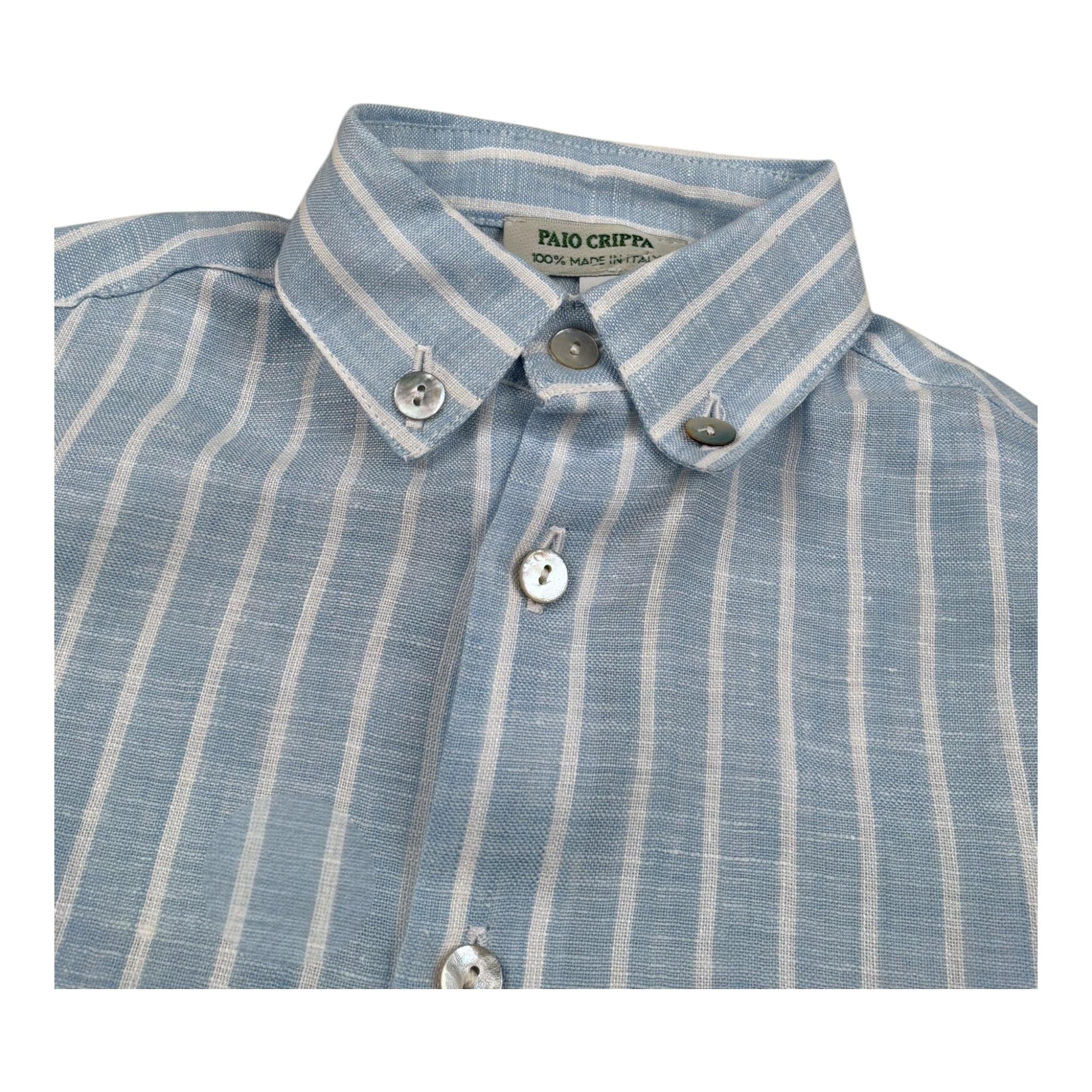 Paio Crippa Camicia Manica Lunga Tinta Unita per Bambino FIB AZZURRO PAIO CRIPPA 