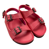 Gallucci Einfarbige Sandalen mit Schnallenverschluss Rosa Für Mädchen