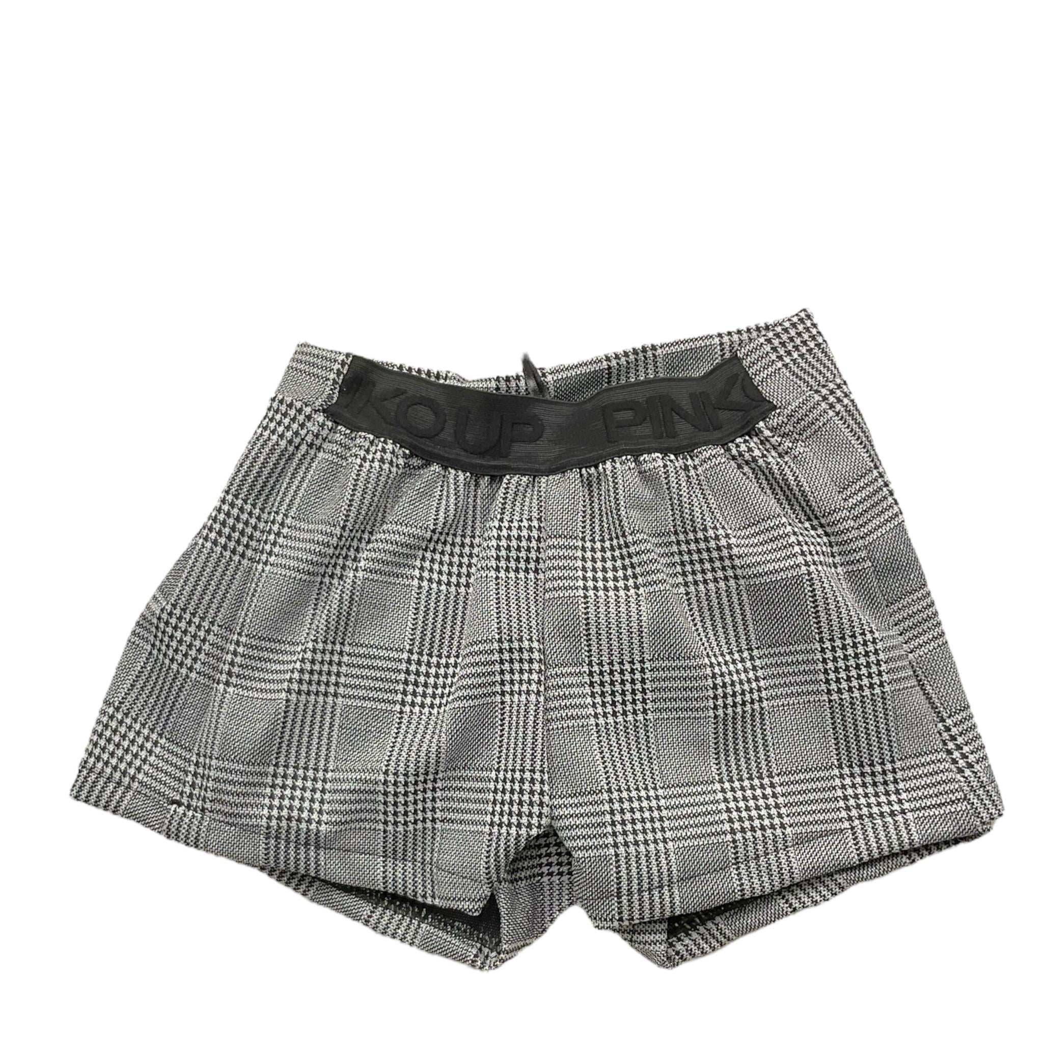 PINKO short tinta unita con elastico in vita e fantasia  Grigio per Bambina F4PIBGST167 GRIGIO PINKO 