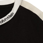 Calvin Klein T-Shirt Tinta Unita con Profili In Contrasto per Bambino IB0IB02457 NERO CALVIN KLEIN 