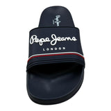 Pepe Feamo Ciabatta Tinta Unita con Stampa per Bambino PBS70070 BLU PEPE JEANS 