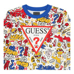 GUESS felpa chiusa girocollo stampa fantasia Bianco per Bambino N4YQ02KA6R3 BIANCO GUESS 