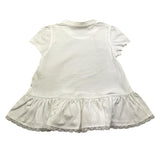 Caffe' D'Orzo T-Shirt Girocollo Tinta Unita con Ricami per Bambina ZW8A31 BIANCO CAFFE' D'ORZO 