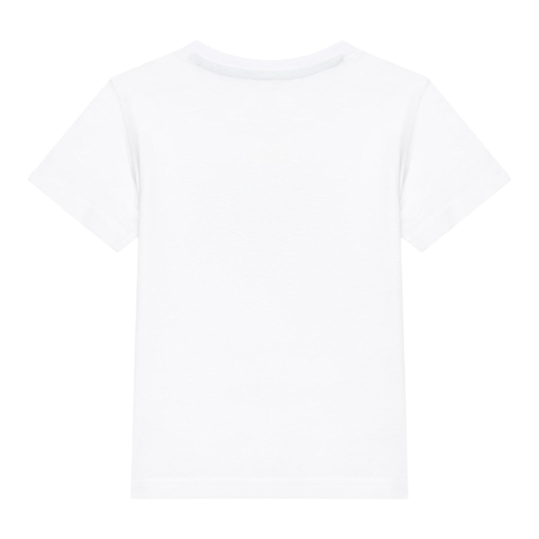 Guess T-Shirt Gircollo Tinta Unita con Stampa per Neonato N5GI16K8HM4X BIANCO GUESS 