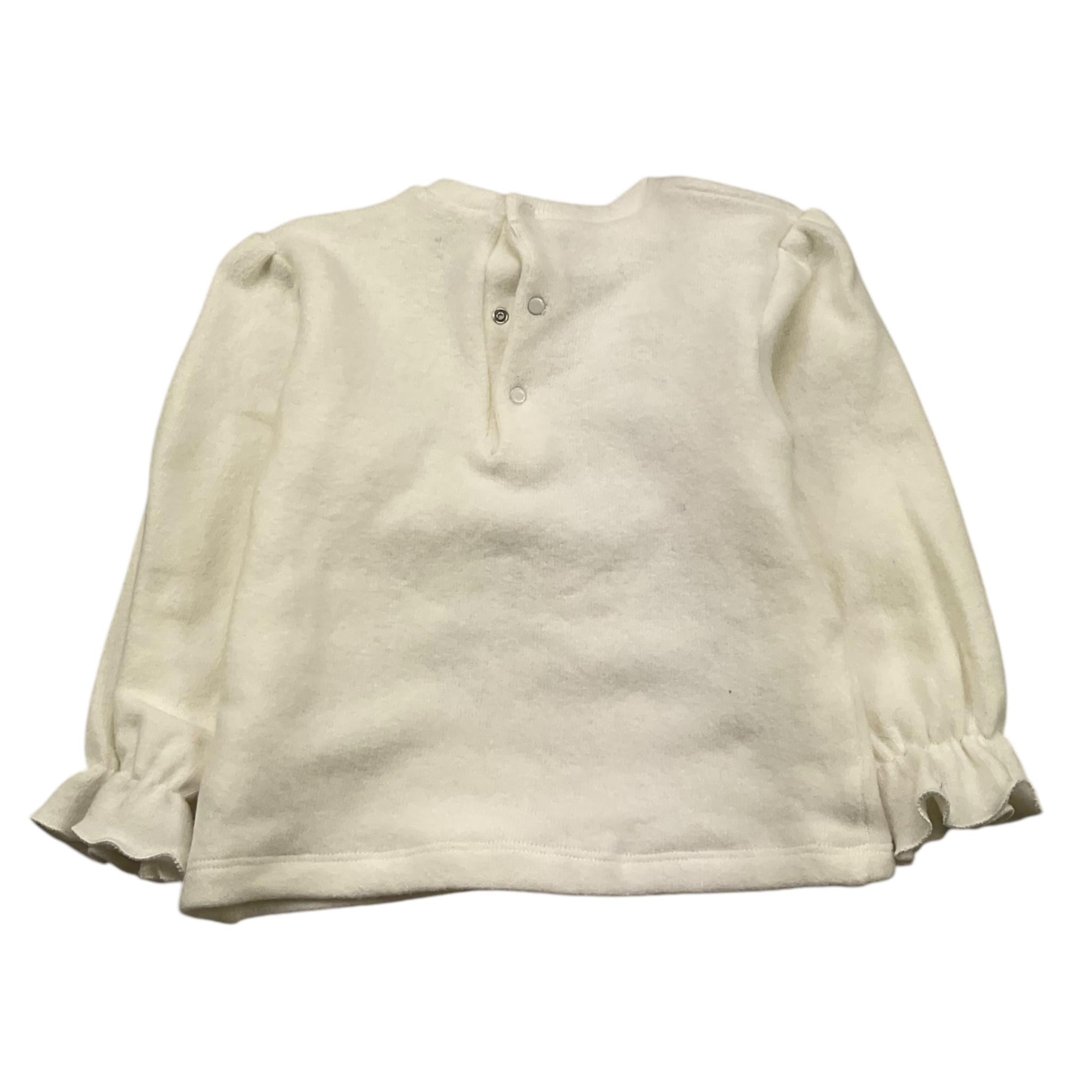 LE BEBE' maglia girocollo tinta unita cn fiocco Panna per Neonata LBG6055 PANNA LE BEBE' 