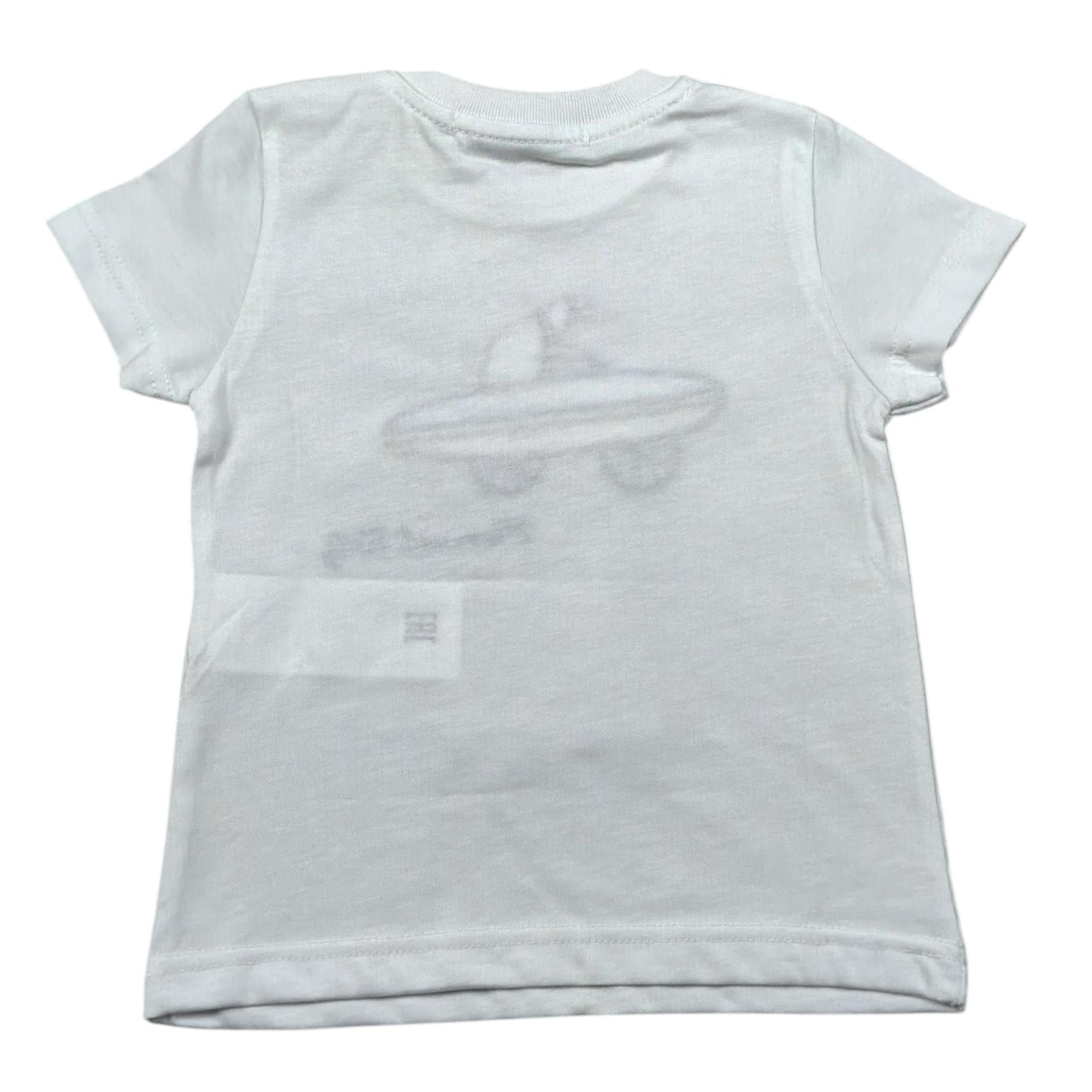 Manuel Ritz T-Shirt Girocollo Tinta Unita con Ricamo per Neonato MR3109 BIANCO MANUEL RITZ 