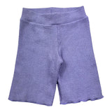 Saint Barth Short Tinta Unita Con Elastico In Vita Lilla Per Bambina