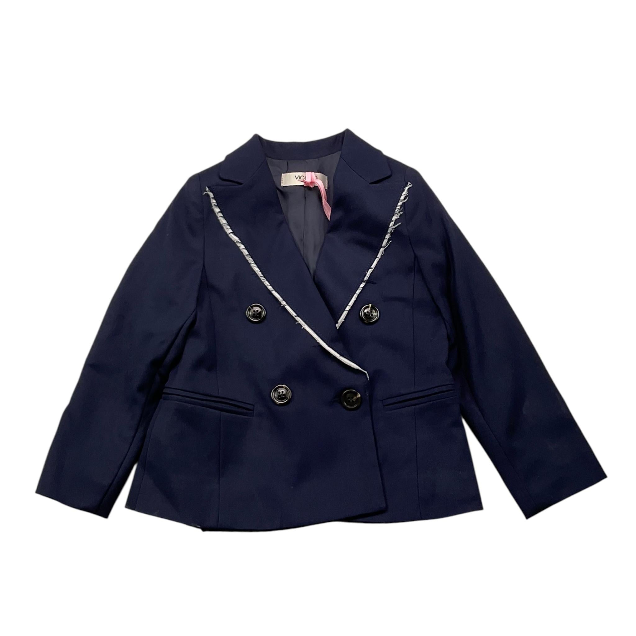 VICOLO giacca tinta unita con profili in contrasto Blu per Neonata 3141J00131N BLU VICOLO 