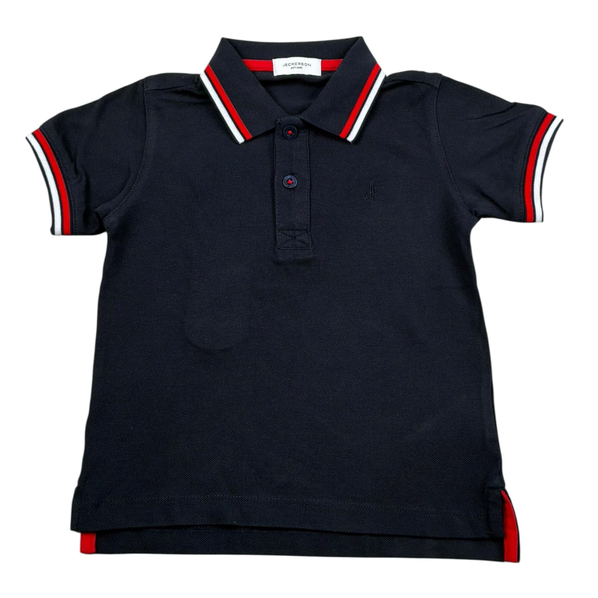 Jeckerson Polo Mezza Manica Tinta Unita per Bambino JB4022 BLU JECKERSON 