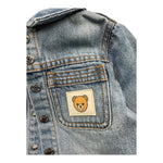 MOSCHINO giubbino in denim con cappuccio felpa Azzurro per Neonato MUA009 AZZURRO MOSCHINO 