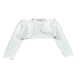 Please Coprispalle Tinta Unita per Bambina LG08032G73X BIANCO PLEASE 