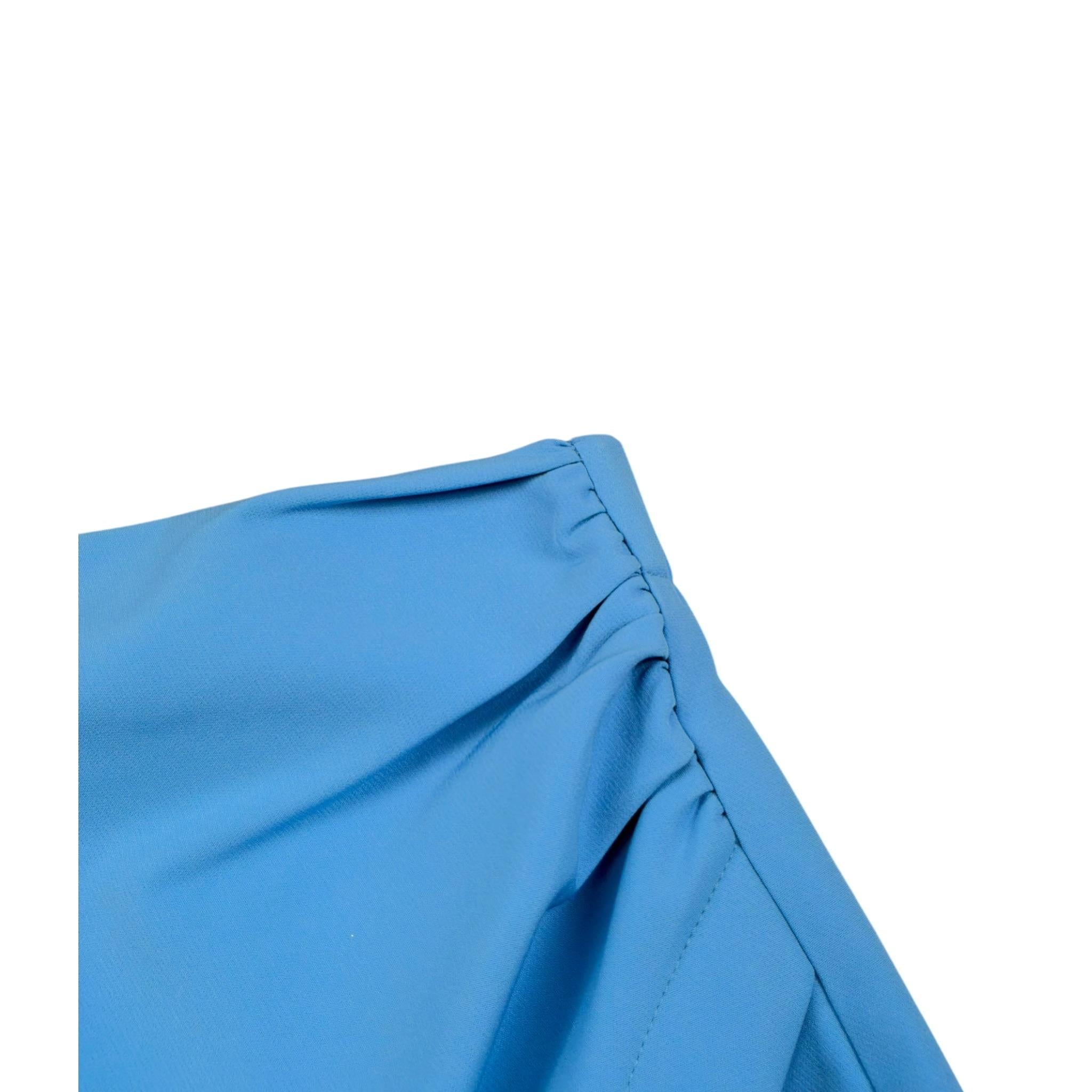 Y-Clu Gonna Tinta Unita con Elastico In Vita per Bambina Y19046 AZZURRO Y-CLU 