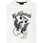 John Richmond Felpa Chiusa Girocollo Tinta Unita con Stampa per Neonato RBP25054FEN BIANCO JOHN RICHMOND 