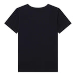 STELLA McCARTNEY t-shirt girocollo tinta unita con stampa Nero per Bambina TV8C81 NERO STELLA McCARTNEY 