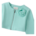 Sarabanda Coprispalle Tinta Unita con Zip per Bambina 0B354 VERDE ACQUA SARABANDA 