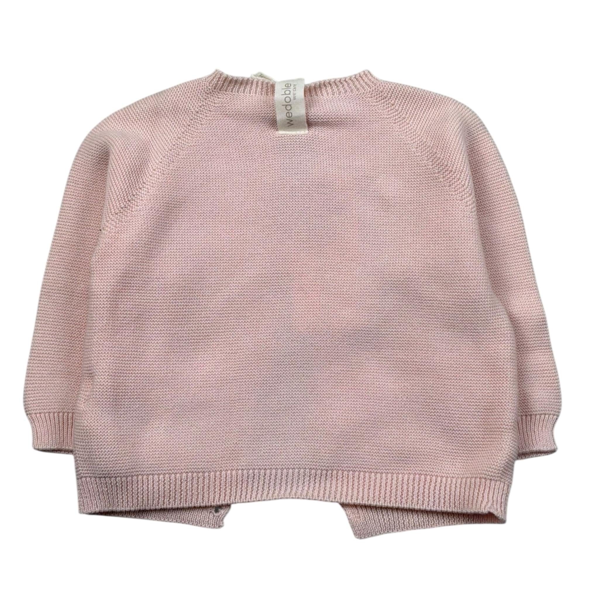 Wedoble Cardigan Tinta Unita per Neonata V2403308B ROSA WEDOBLE 