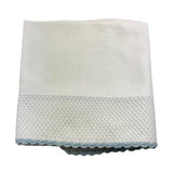 Little Bear Coperta Tinta Unita Con Profili In Contrasto Bianco Per Neonato