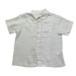 Saint Barth Camicia Tinta Unita con Logo per Bambino LINENNN BEIGE SAINT BARTH 