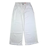 Kocca Pantalone Tinta Unita Modello Palazzo Con Girovita Regolabile Bianco Per Bambina