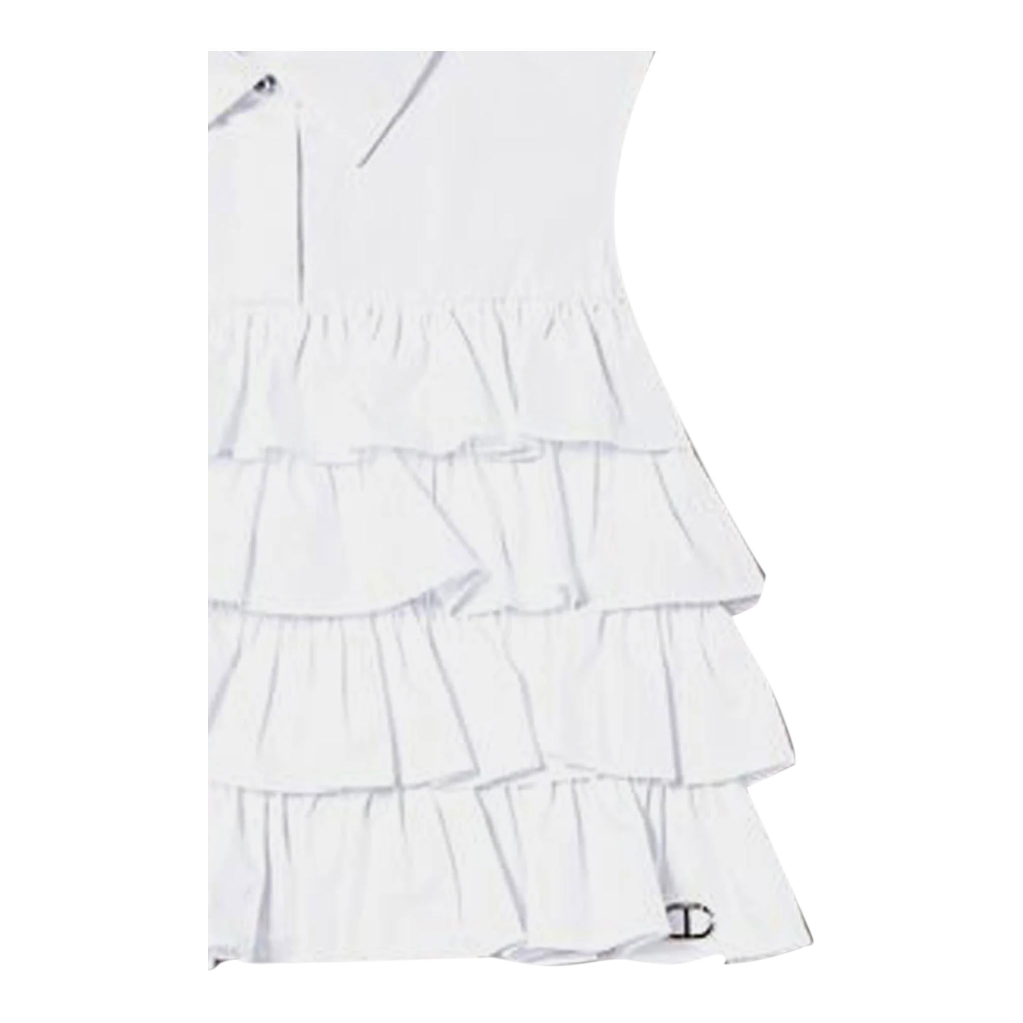 Twinset Camicia Giromanica Tinta Unita con Balze per Neonata 231GJ2042 BIANCO TWINSET 