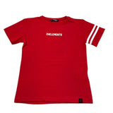 Zu+Elements T-Shirt Girocollo Tinta Unita con Logo per Bambino ZU319 ROSSO ZU+ELEMENTS 