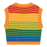 N°21 Gilet Multicolor Con Ricami Multicolor Per Bambina