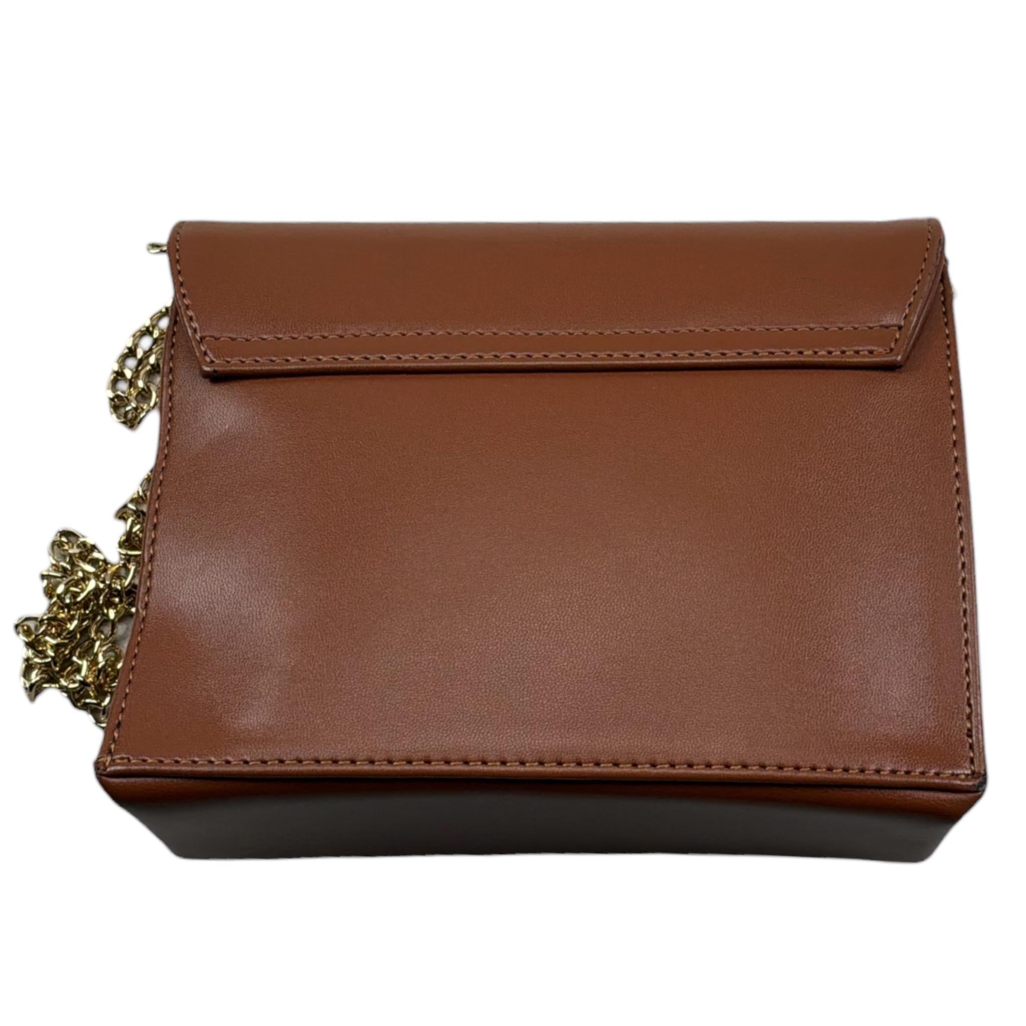 Vicolo Borsa Tinta Unita con Logo E Tracolla per Bambina BRSV MARRONE VICOLO 