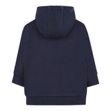 Boss Felpa Tinta Unita con Zip E Cappuccio per Neonato J52095 BLU BOSS 