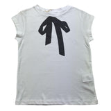 Dondup T-Shirt Girocollo Tinta Unita Ocn Stampa In Contrasto Bianco Per Bambina