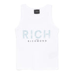 John Richmond Canotta Tinta Unita con Brillantini per Bambina RGP25133CN BIANCO JOHN RICHMOND 