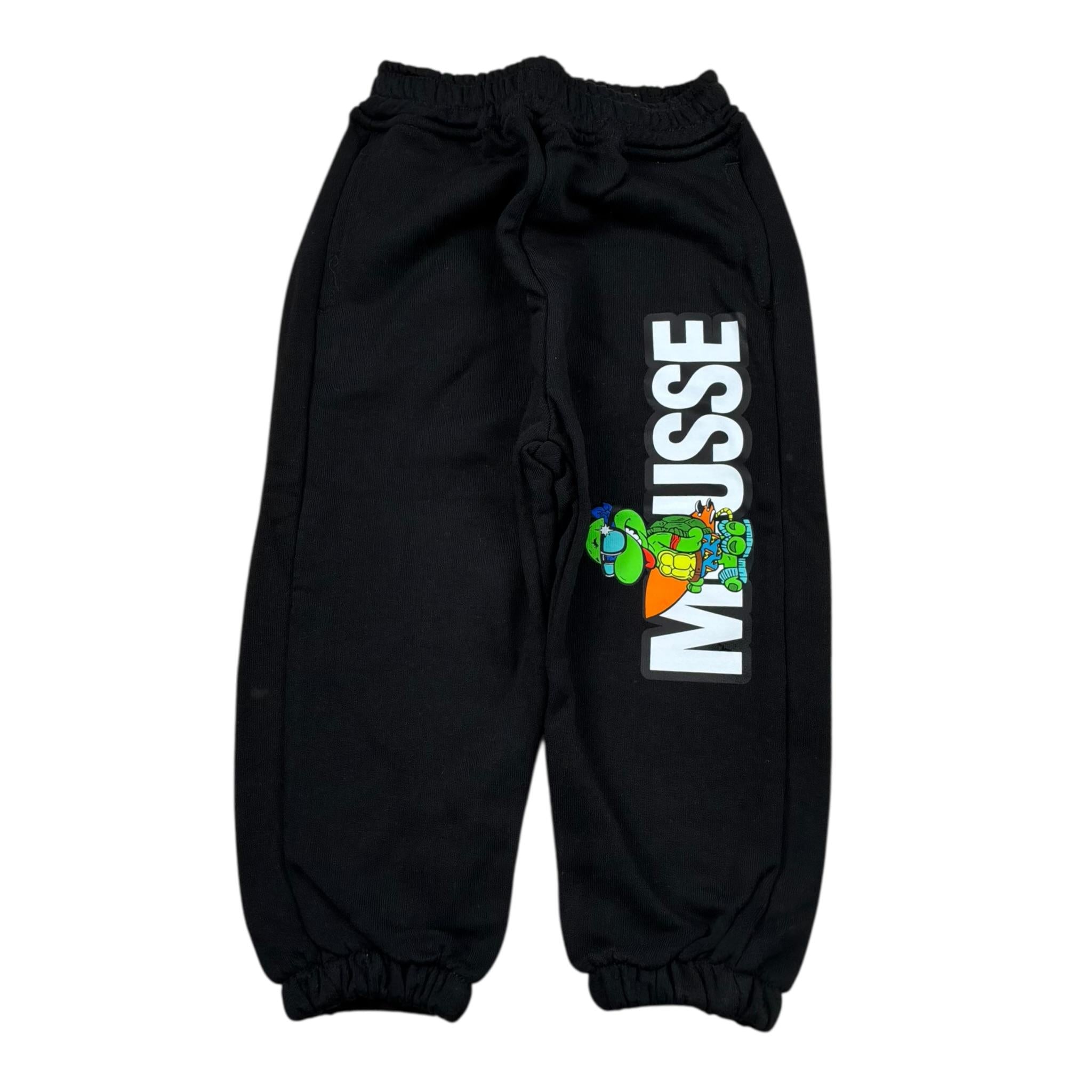 Mousse Pantalone Tinta Unita Modello Tuta per Neonato NINJASURFPAN NERO MOUSSE 