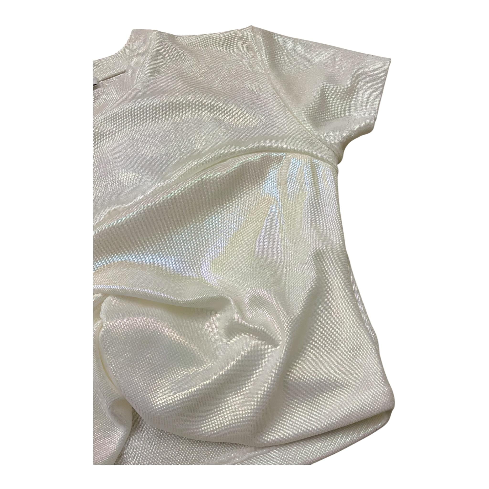 Lu Lu By Miss Grant T-Shirt Tinta Unita Girocollo per Bambina LL3593 BIANCO LU LU BY MISS GRANT 