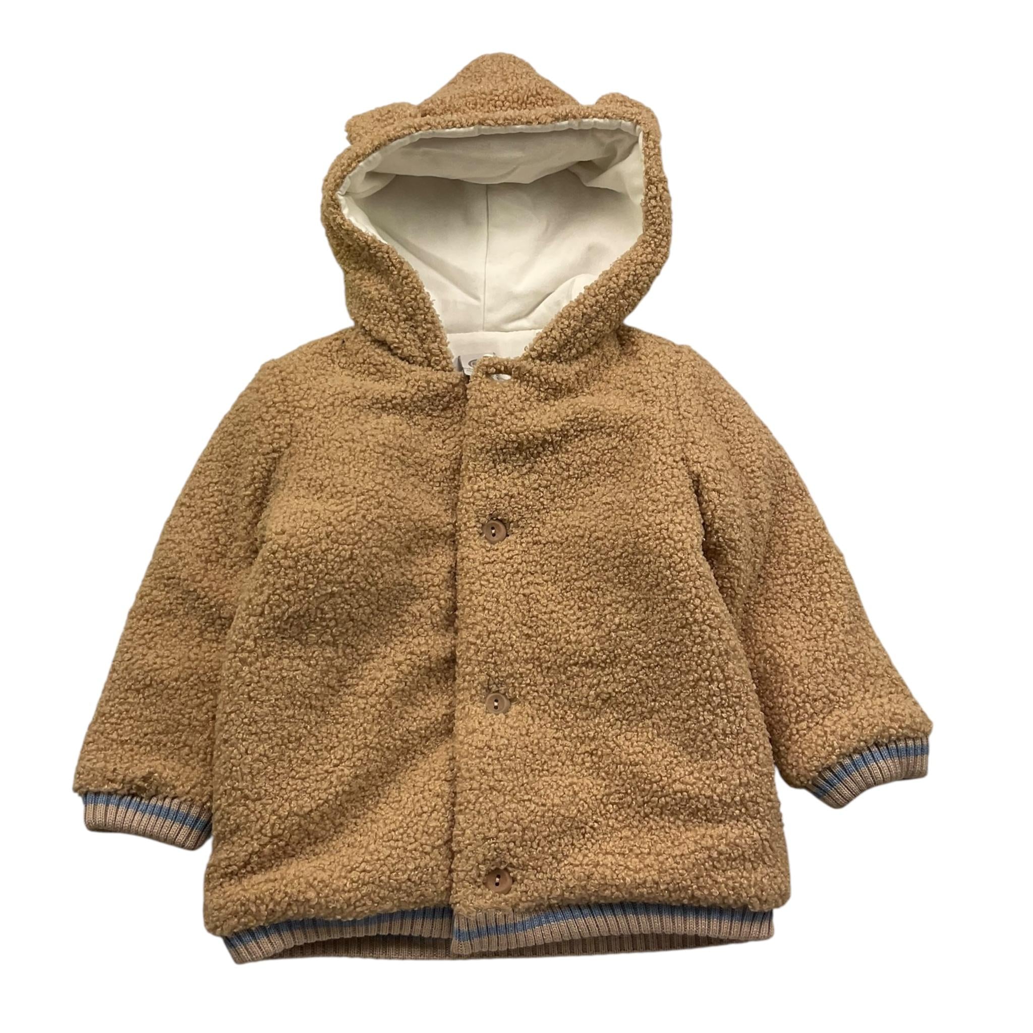 MARLU' cappotto tinta unita cn cappuccio Beige per Neonato IB6140 BEIGE MARLU' 