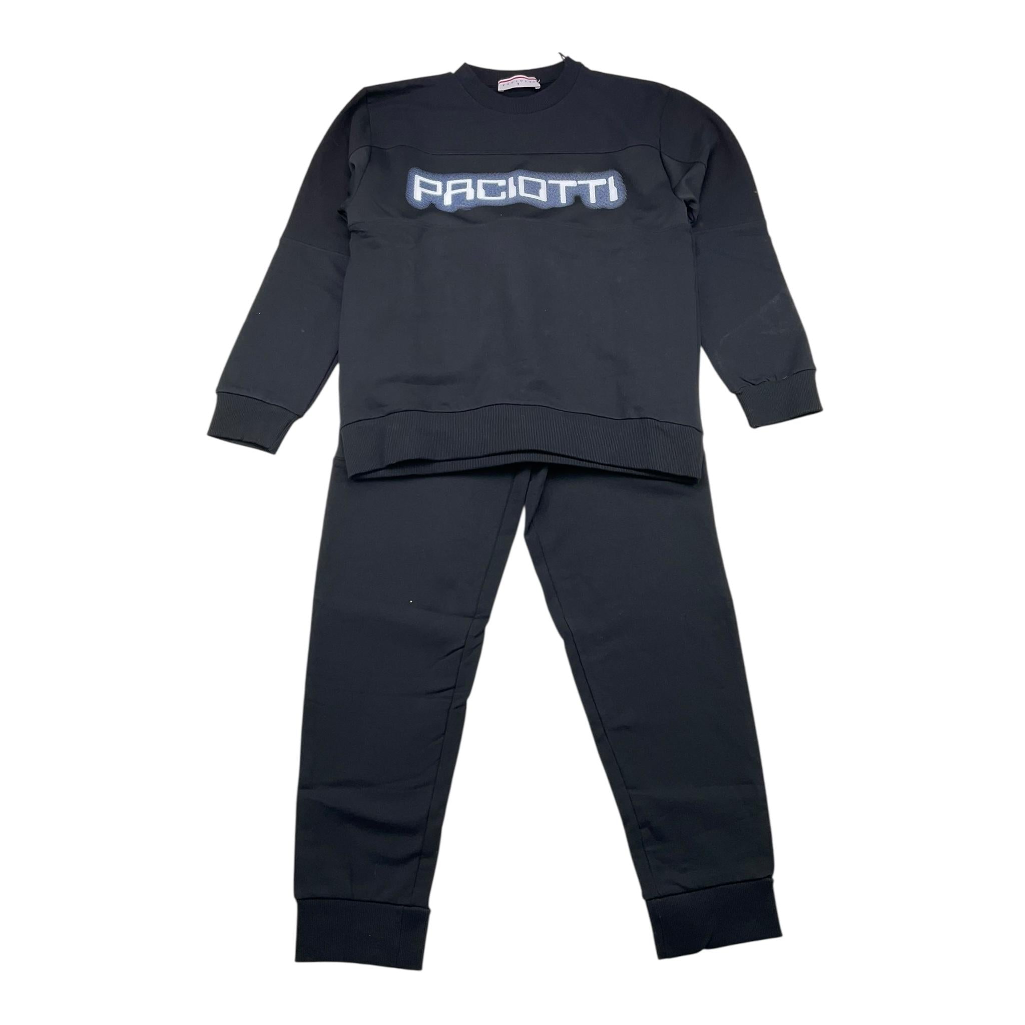 CESARE PACIOTTI completo 2 pezzi felpa-pantalone tinta unita Nero per Bambino COMP5301J NERO CESARE PACIOTTI 