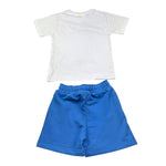 Icon Completo Bicolore T-Shirt-Bermuda per Bambino INBFS00608 BIANCO/BLU ICON 