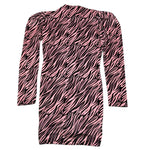 MARC ELLIS abiti manica lunga fantasia zebrata in ciniglia Rosa per Bambina JMJDR002733 ROSA MARC ELLIS 