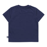 K-Way T-Shirt Girocollo Tinta Unita con Logo per Neonato K11613WXX BLU K-WAY 