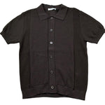 Paolo Pecora Camicia Mezza Manica Tinta Unita Traforato per Bambino PP4276 MARRONE PAOLO PECORA 