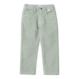 IL GUFO pantalone tinta unita con girovita regolabile Verde acqua per Bambino A24PL093V6022J VERDE ACQUA IL GUFO 