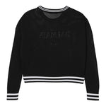 Balmain Maglia Tinta Unita con Stampa per Bambina BW9A30 NERO BALMAIN 