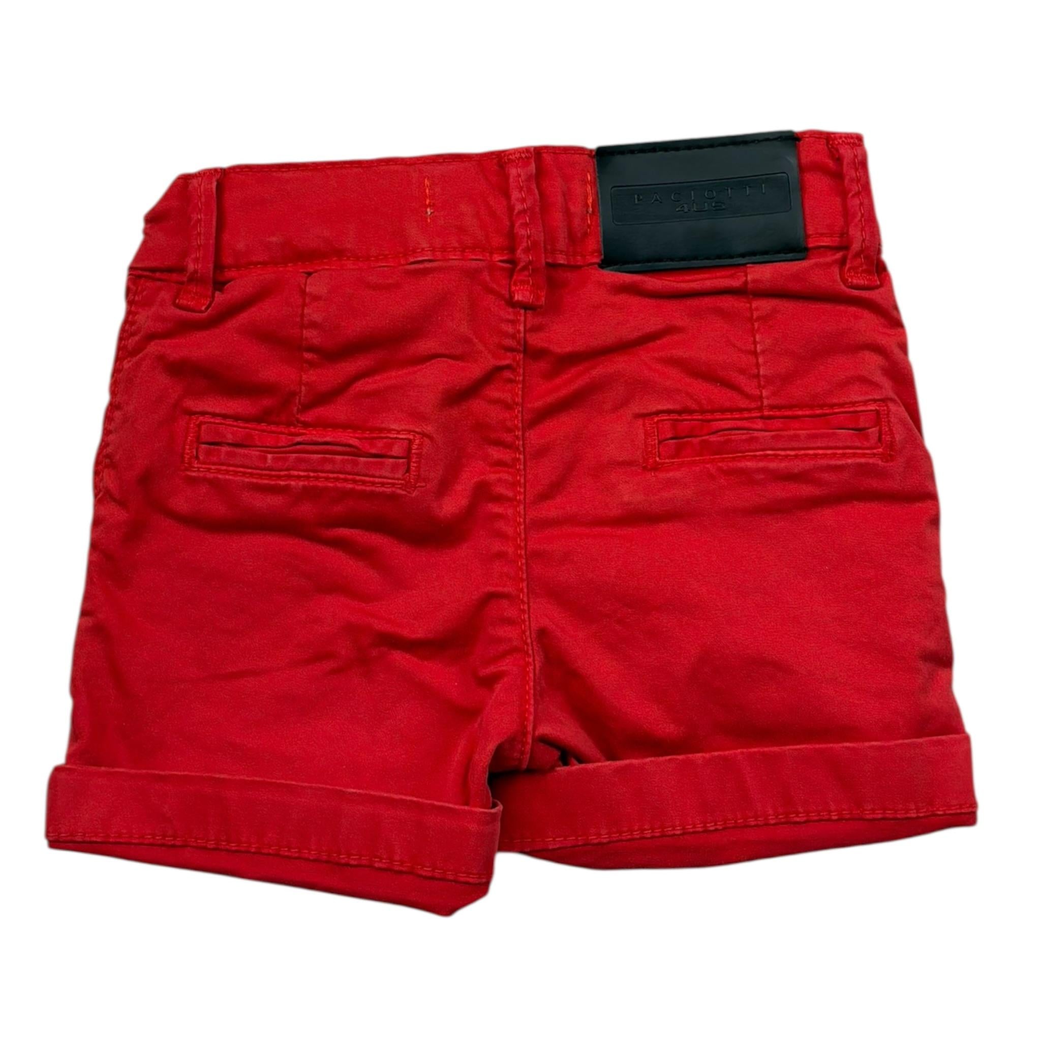 Cesare Paciotti Bermuda Tinta Unita con Girovita Regolabile per Neonato BMP1133B ROSSO CESARE PACIOTTI 