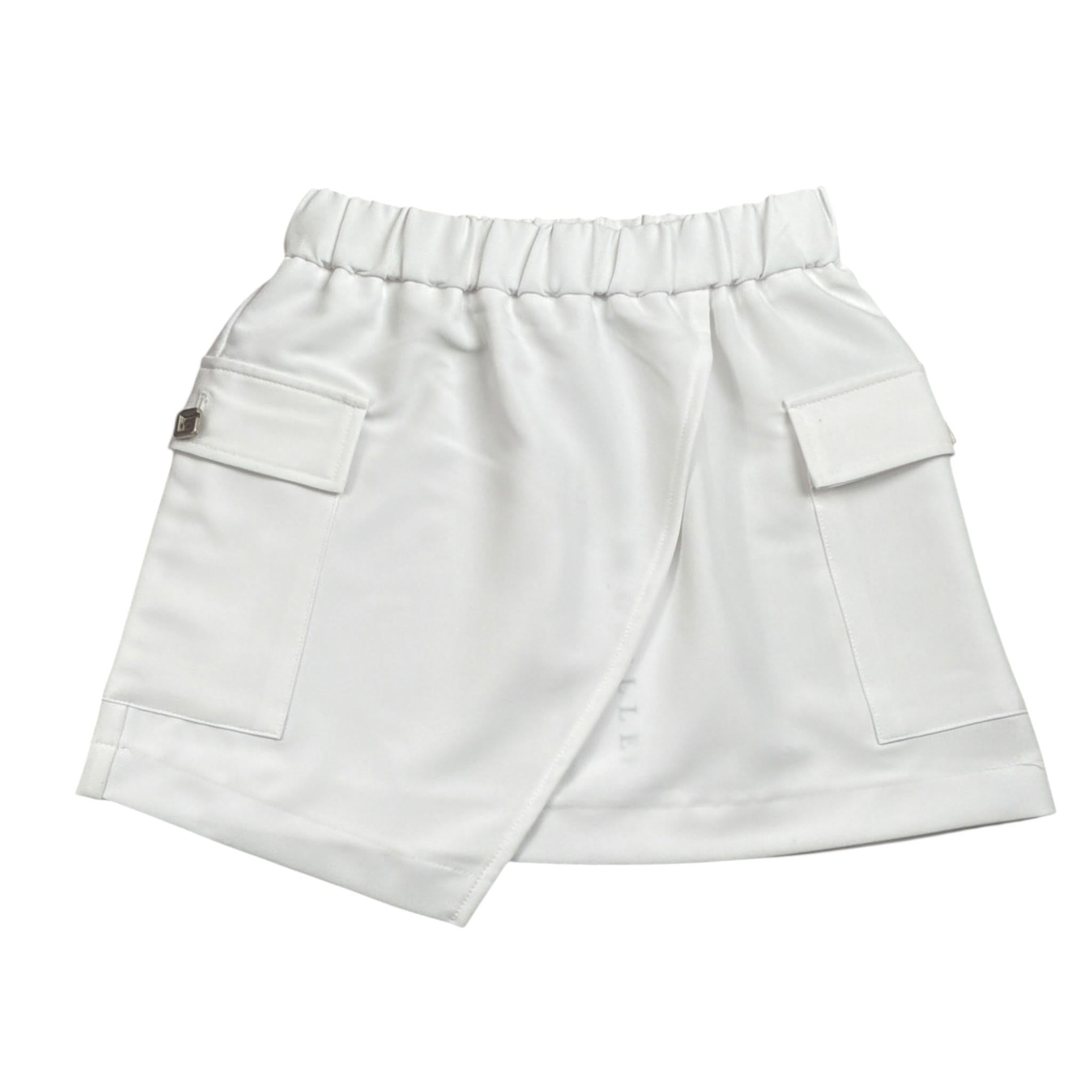 Gaelle Gonna tinta unita con Elastico In Vita Bianco per Bambina 2746G00507 BIANCO GAELLE 