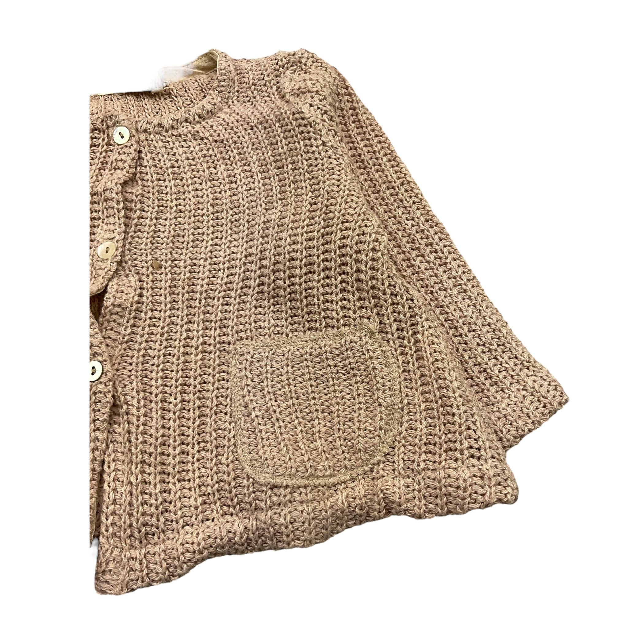 CAFFE' D'ORZO cardigan tinta unita Beige per Neonata NEIDE BEIGE CAFFE' D'ORZO 