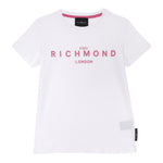 John Richmond T-Shirt Girocollo Tinta Unita con Stampa per Bambina RGP25002TSXXX BIANCO JOHN RICHMOND 
