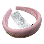 Moschino Cerchietto Tinta Unita con Stampa per Bambina HDX01N ROSA MOSCHINO 