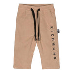 JOHN RICHMOND pantalone tinta unita con stampa e elastico in vita Beige per Neonato RIA24049PAX BEIGE JOHN RICHMOND 