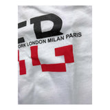 Iceberg T-Shirt Tinta Unita Girocollo Con Stampa Bianco Per Neonato