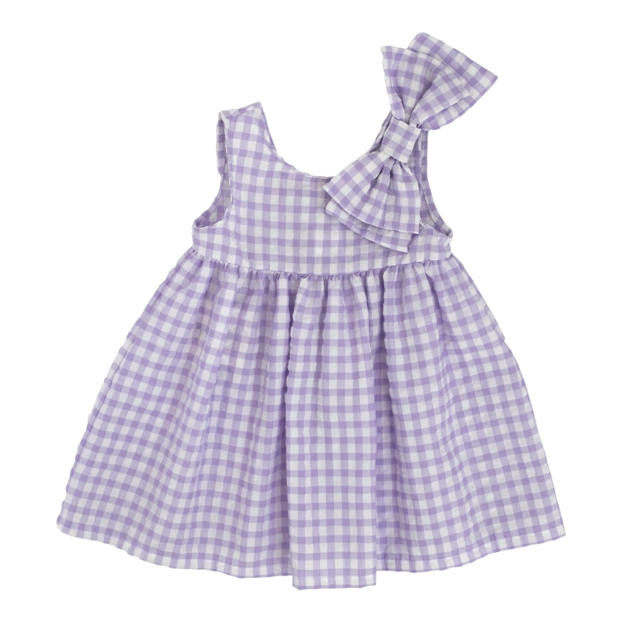 Magil Top Bicolore con Fantasia A Quadri per Bambina HN21119 BIANCO/LILLA MAGIL 