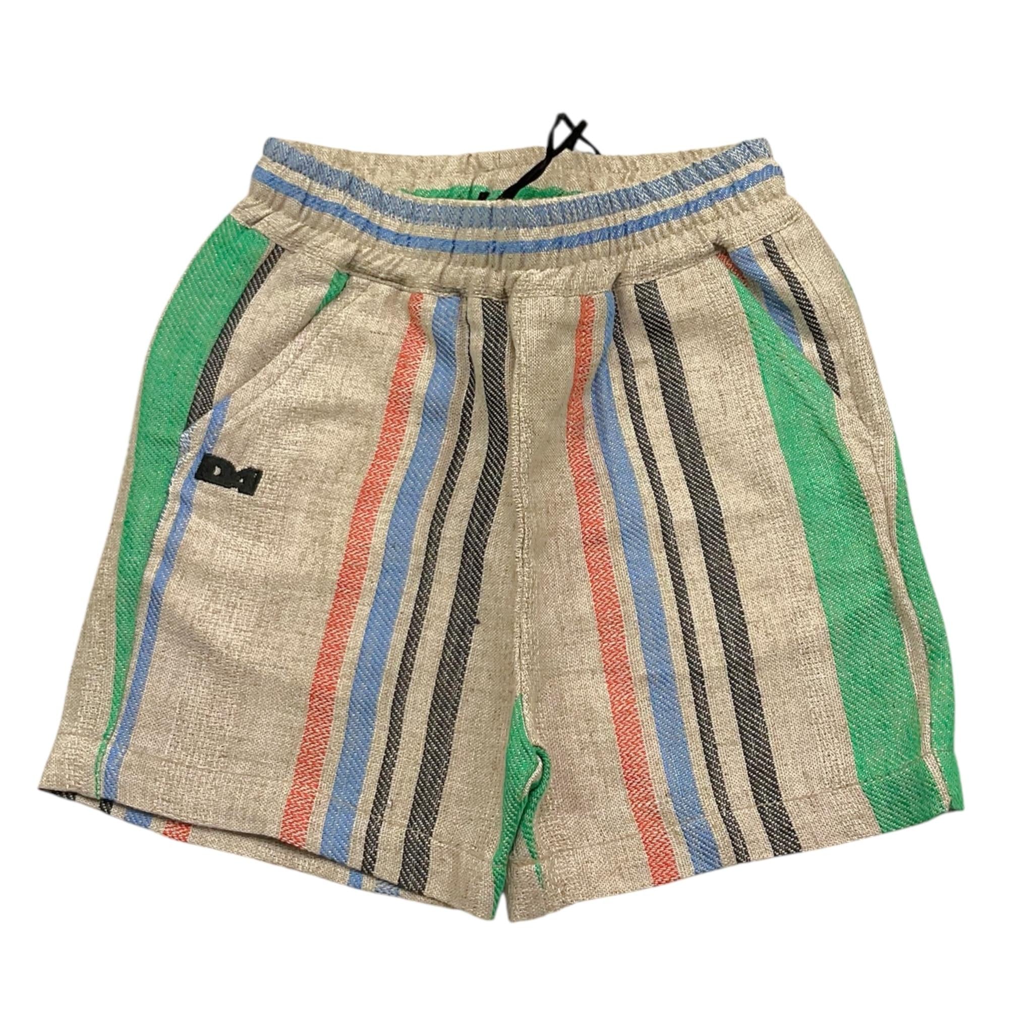 Daniele Alessandrini Bermuda Tinta Unita con Fantasia A Righe per Neonato 1296S00301 BEIGE DANIELE ALESSANDRINI 