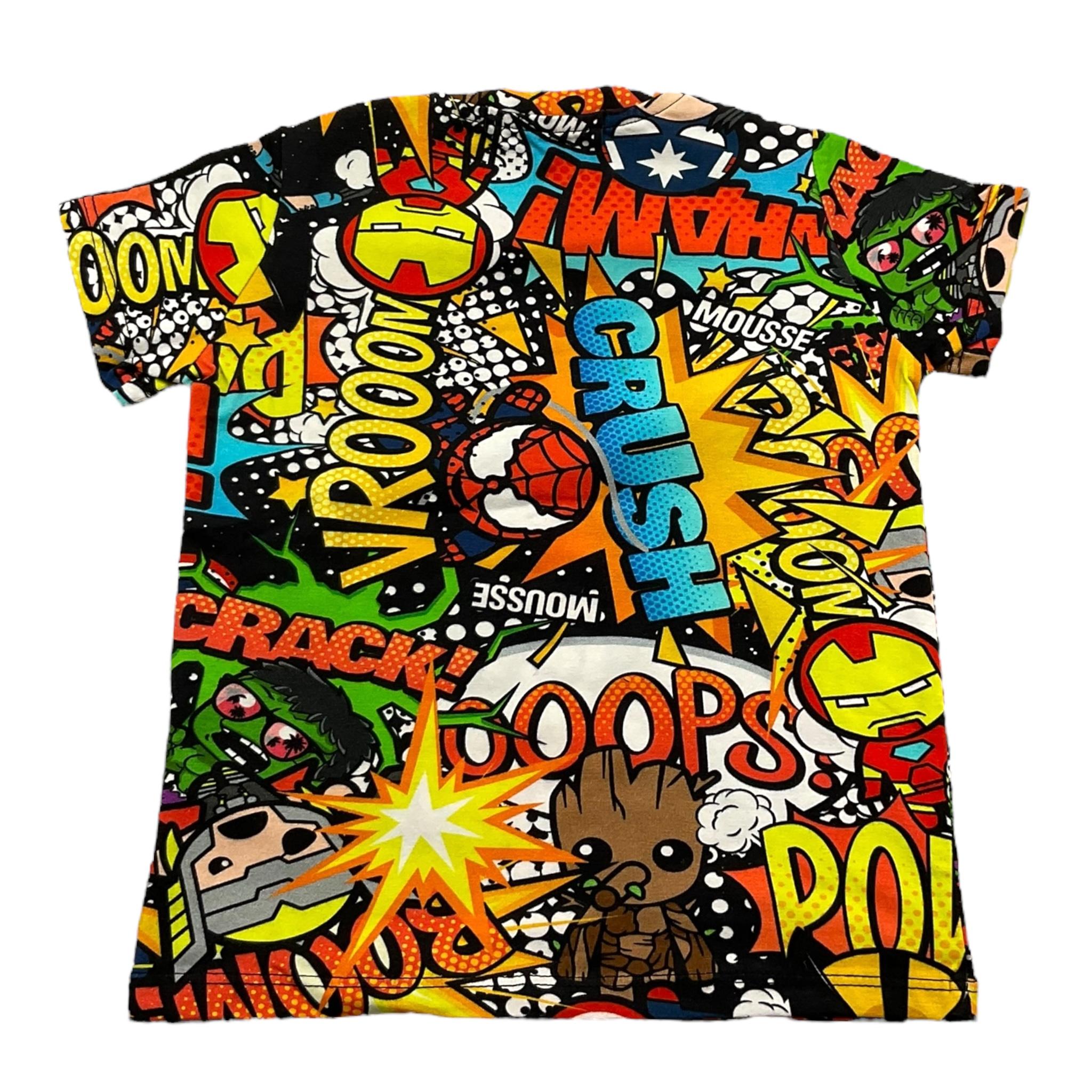 MOUSSE t-shirts girocollo stampa fantasia marvel Multicolor per Bambino HKTS371J MULTICOLOR MOUSSE 